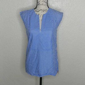 J. Crew Striped Sleeveless Shirt Size 0